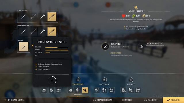 Chivalry 2 - All Weapon Stats & Attributes