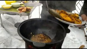 Рыба Жареная в Казане с Овощами , Рыба по Азиатски