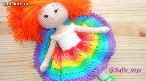 Амигуруми: схема Радужной девочки. Игрушки вязаные крючком - Free crochet patterns.