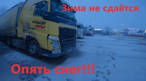 Зима не сдаётся. Опять снег!!!#дальнобой#700дорог