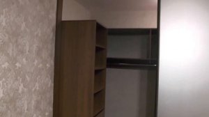 Гардеробная, шкаф-купе. Раздвижная система Braun. Фурнитура Blum. Зеркало пескоструй. Шкафы Киев.