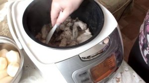 МУЛЬТИВАРКА  КУРИЦА тушеная с картофелем в сметане рецепт