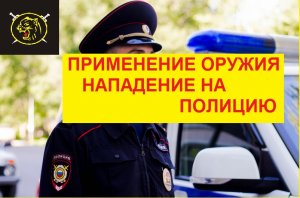 Применение насилия к сотруднику полиции.