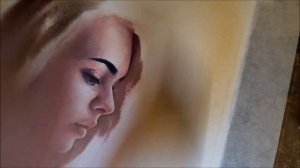 Женский портрет акварелью