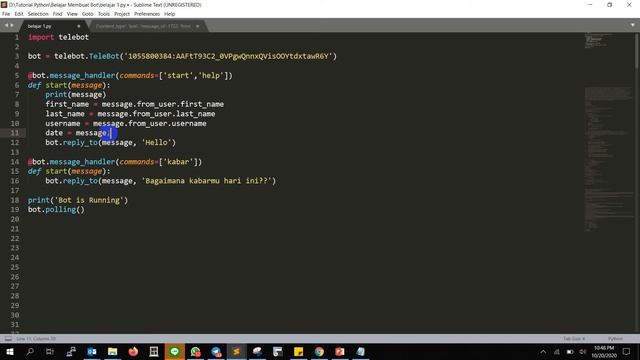 2. Proses yang Terjadi Saat Mengirim Pesan ke Telegram Bot, Bedah Format Pesan Telegram смотреть онлайн