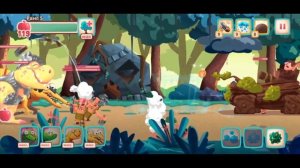 Динозавры против Троглодитов 144-145 в DINO BASH прохождение мульт игры про динозавров на андроид