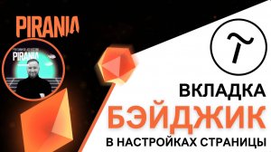 Обзор вкладки 'Бэйджик' в настройках страницы Tilda