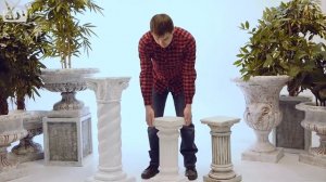 Колонны и вазоны от HITSAD.RU ? Бетон, гипс или стеклопластик ? Какой материал надежнее?