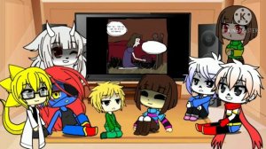 Реакция персонажей Undertale на Horrortale(без сюжета)