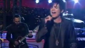 Adam Lambert on Letterman