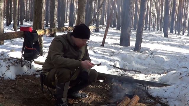 Одиночный поход. Вкусный супчик на костре. смотреть онлайн