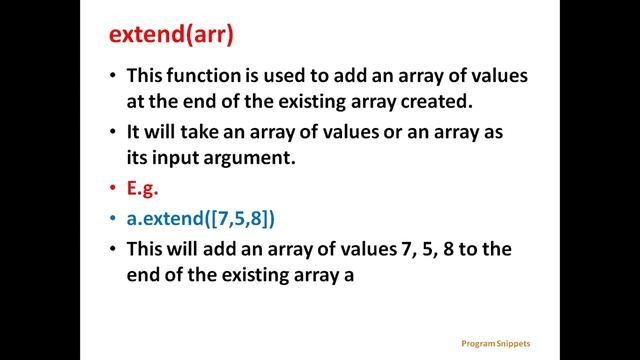 Array Methods In Python
