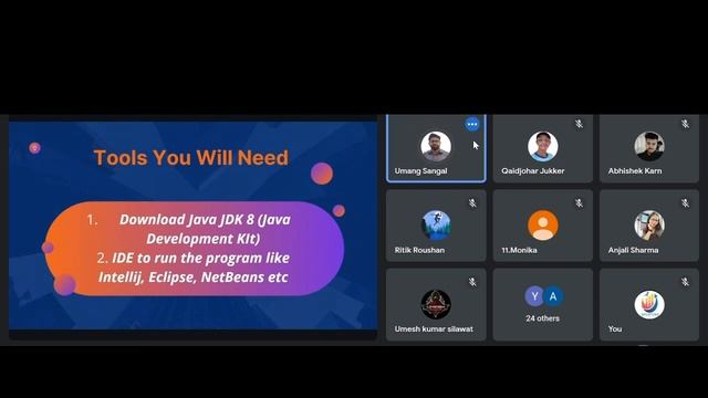 Learn JAVA from the scratch