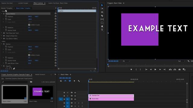 How to Use the Essential Graphics Panel in Premiere Pro смотреть онлайн