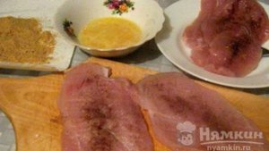 Ромштекс из куриной грудки с сыром