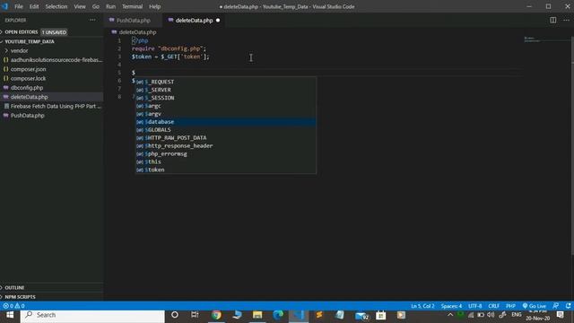 Firebase with PHP Delete Data into Database | full tutorial in hindi with Sourcecode смотреть онлайн