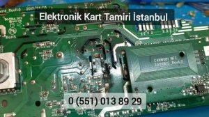 Hoover çamaşır makinesi elektronik kart tamiri, anakart yanmış makine çalışmıyor arızası CANW081