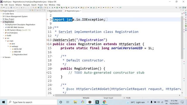 How to create a Registration Form in Eclipse | Eclipse - Create Java Project