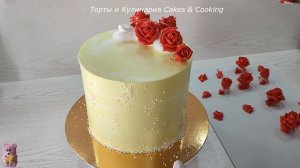 Как сделать розы с ОСТРЫМИ лепестками САМОЙ ОБЫЧНОЙ НАСАДКОЙ! Украшение торта БЗК!