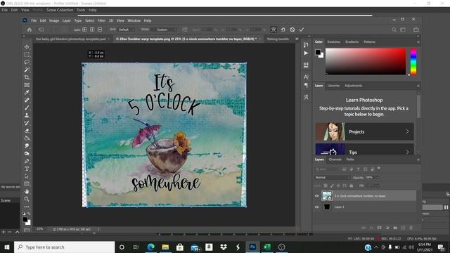 How to warp a 20 os Tumbler Design using Photoshop смотреть онлайн