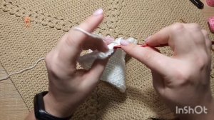 Вяжем рукавички крючком #поперечноевязание