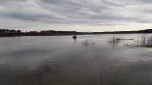 Испытания аэролодки Лани-Калибри с мотором 18.5 л.с
