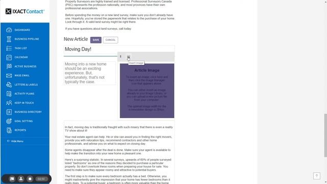 Customizing Your Monthly e-Newsletter - IXACT Contact Real Estate CRM смотреть онлайн