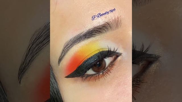 beginners easy way haldi eye makeup tutorial !!#youtube #makeup #youtubeshorts #viralvideo #status