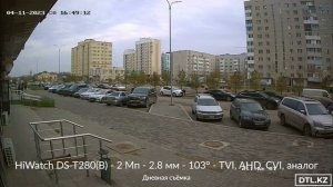 HiWatch DS-T280(B) - уличная цилиндрическая камера, пластик - 2 Мп - 2.8 мм - 103° - TVI