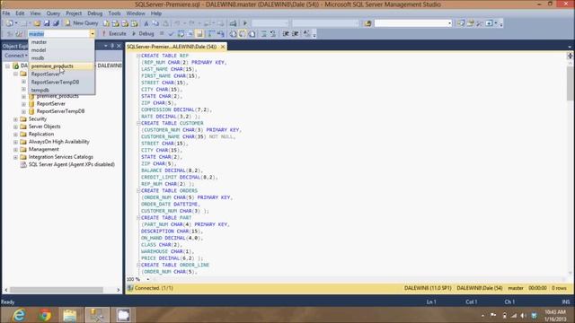 Run an SQL Script File - SQL Server 2012 смотреть онлайн