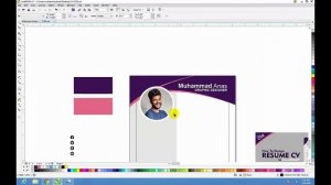 how to make Resume #CV in coreldraw | URDU/HINDI | @AnasGraphics | 2020