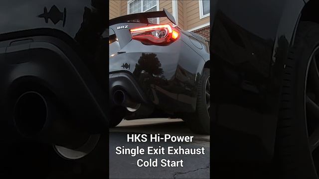 BRZ Exhaust Comparison (Stock vs HKS Hi-Power Single Exit Exhaust)