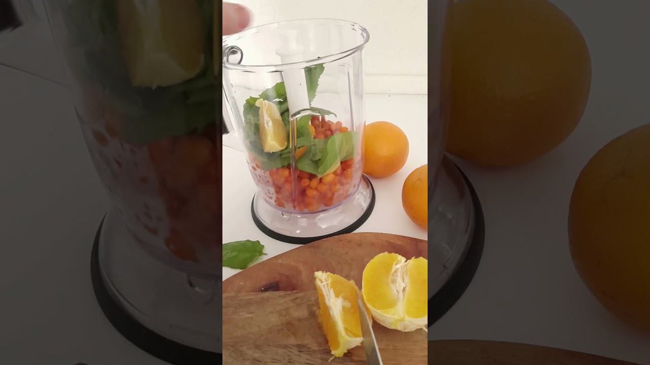 Витаминный ОБЛЕПИХОВЫЙ НАПИТОК #хорошийвкус #рецепты #shortvideo смотреть онлайн