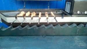 печь мангал"корабль" в работе