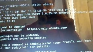 Черный экран при загрузке Ubuntu 10 10