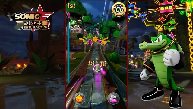 Sonic Forces Speed Battle: Team Chaotix Gameplay [60fps] смотреть онлайн