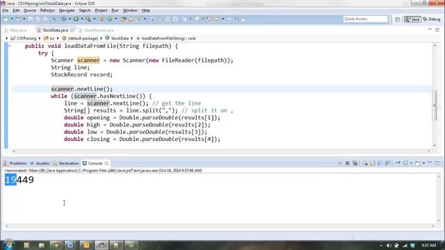 Parsing CSV files in Java смотреть онлайн