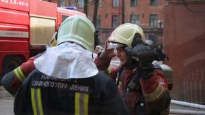 Пожар по №5 в здании АО Невская мануфактура