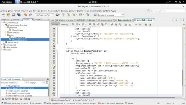 JAVA-MySQL CRUD смотреть онлайн