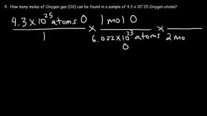 Moles To Atoms Conversion - Chemistry