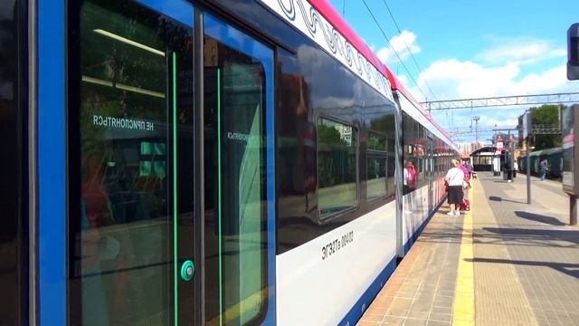 Электропоезд ЭГЭ2ТВ-004 "ИВОЛГА 3.0" сообщением "Подольск - Нахабино" (МЦД-2) смотреть онлайн