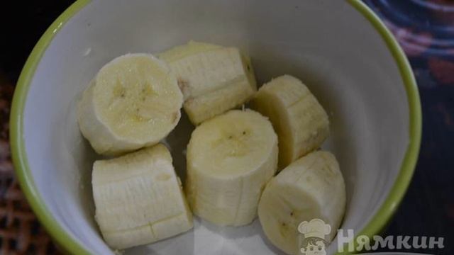 Воздушное суфле из овсяных хлопьев с бананом