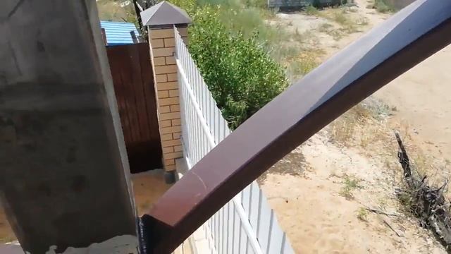 Еще один большой арочный навес- установили без косяков!