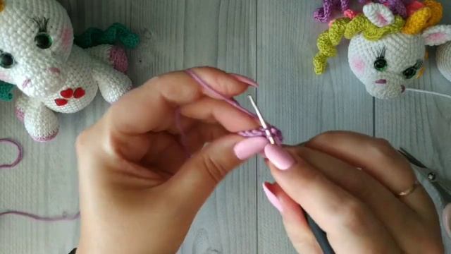 МК Единорожка вязаная крючком. Часть 2 Тело,ножки, сборка