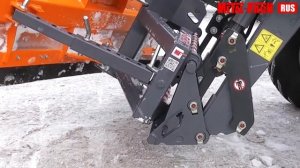Обзор работы снежного отвала Metal Fach - навесное оборудование для фронтальных погрузчиков - КИИТ