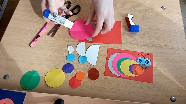 15 Аппликация Симметричное вырезание Улитка смотреть онлайн