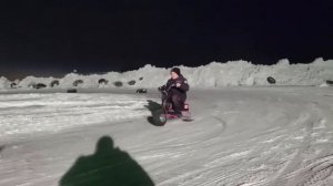 Электро снегокат из гироскутера