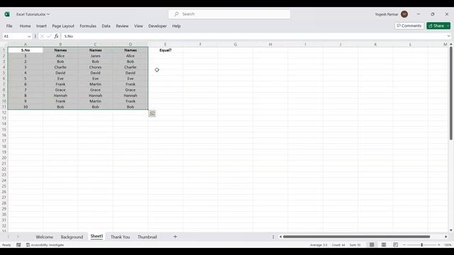 7.How to Compare Three Columns in Excel смотреть онлайн
