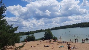 Тот самый ЛАЗУРНЫЙ ПЛЯЖ известный в районе города Воскресенска на голубом озере московской области,