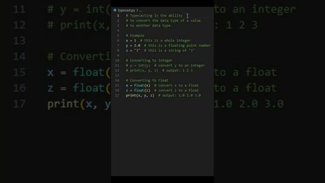 Converting to float in python | typecasting #programming #coding #python